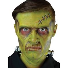 Monster Complete 3D FX Makeup Adult Halloween Accessory, Multicolor Scary Halloween Makeup, Green Zombie, Monster Makeup, Halloween Makeup Scary, Male Makeup, Halloween Makeup Easy, Fx Makeup, Cream Makeup, Sfx Makeup