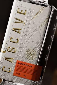 a bottle of gasave premium dry gin