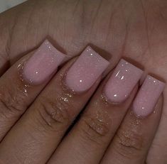 Shorties Pink Acrylic Nails, Jelly Pink Nails Short, Cute Baddie Short Acrylic Nails, Nail Designs Overlay, Professional Acrylic Nails For Work, Acrylic Nail Square, Short Nails Ideas Nude, Short Nail Designs Nude, Short Square Pink Acrylic Nails