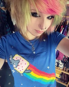 Nyan Cat Outfit, Bae Style, Scene Y2k, Scene Punk, Kids Inspo