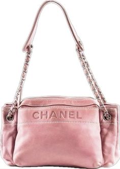 Chanel Pink Bag, Bag 2000s, Chanel Pink, Pink Shoulder Bag, Pink Chanel, Bag Vintage, Powder Pink