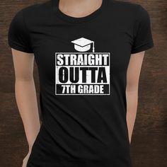 Buy Straight Outta 7th Grade Class Of 2021 School Graduation Shirt at Fantasywears. Hight quality products with perfect design is available in a spectrum of colors and sizes, and many different types of shirts! Unisex T-Shirt – 100% Cotton (fiber content may vary for different colors) – Medium fabric (5.3 oz/yd² (180 g/m²)) – Classic fit – Tear away the label – Runs true to size Women T-Shirt – 100% combed ringspun cotton (fiber content may vary for different colors) – Light fabric (4.3 oz/yd² (146 g/m²)) – Slim fit with a longer body length – Tear away the label [...] Graduation Shirt, Graduation Shirts, Straight Outta, 7th Grade, School Graduation, Graduate School, Hight Quality, Women T Shirt, Sweatshirt Hoodie