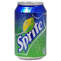 a can of sprite soda on a white background