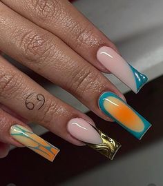 Loc Hairstyles, Colored Acrylic Nails, Simple Acrylic Nails, Cute Nail, Glow Nails, French Acrylic Nails, Dope Nail Designs, Nails Only