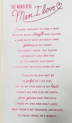 the wonderful man i love poem written in pink ink