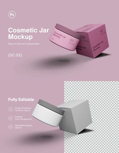 Cosmetic Jar Mockup Jar Mockup