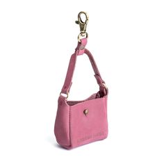 Foxglove Tiny Bag, Leather Goods, You Bag, Mini Bag, Lobster Clasp, Keychains, Contrasting Colors, Leather, Fabric