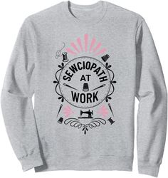 Amazon.com: Funny Sewing Sewsiopath At Work Gift Sew Lover Grandmacore Sweatshirt : Clothing, Shoes & Jewelry Work Gifts, Branded Sweatshirts, Shop Top, Fashion Brands, Cute Shirts, Shoes Jewelry, Top Styles, Fashion Branding, Shoe Jewelry