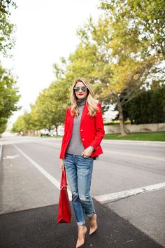 Emily Jackson, Ivory Lane, Red Outfits, Daily Fashion Inspiration, Denim Day