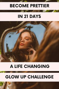 Looking for a checklist on how to glow up tips? Let me share with you my glow up challenge that will help you on how to become prettier and give you that healthy glow. Get ready for your own before and after and to become one of those glow ups people yourself! #glowup #beautytips #glow #homemadebeauty Glow Ups, Become Prettier, How To Become Pretty, Development Books, Self Development Books, School Study