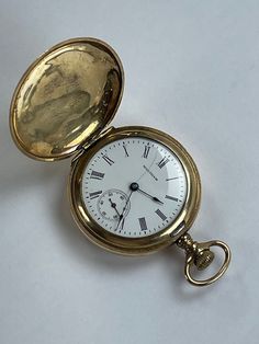 Waltham Ladies Gold Capped Hunter Case Savonette Antique Pocket Watch Porcelain Dial Made in USA In Great Working Condition, Keep Very Accurate Time. Just recently was serviced. Please have a look at our vintage watches we have constantly listed MovementManual winding Case Case materialGold/Steel Case diameter36 x 45 mm Thickness12 mm Bezel materialGold/Steel DialWhite Dial numeralsArabic numerals Arcane Oc, Antique Pocket Watch, 2025 Fashion, Pocket Watch Antique, Vintage Pocket Watch, Gold Caps, Pocket Watches, Tick Tock, Vintage Watches