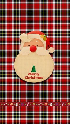 a christmas card with a santa clause on it's face and the words merry christmas