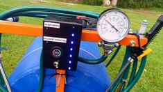 the pressure gauge is connected to an inflatable device