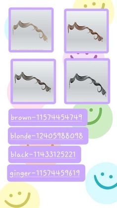 the screenshot shows different types of hair and smiles for each person to see on their phone