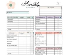 Printed Budget Sheets - Etsy UK Budget Sheets, Car Payment, Save Electricity, Car Insurance, Budgeting, Etsy Uk