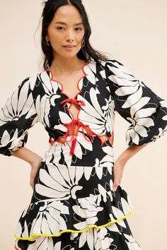 Rent Cutout Tiered Maxi Dress from Nuuly. Pick 6 items for $98/month. Free shipping + returns. White Blouse Designs, Big Stomach, Blouses Designs, Hijabi Fits, White Blouses, Plus Size Summer Outfits, Fashion White, Plus Size Summer, Tween Outfits