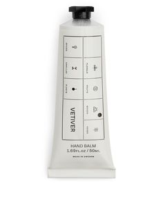 a tube of hand cream on a white background