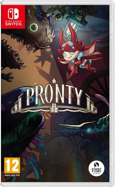 the box art for the game prontoy ii, with an image of two monsters and