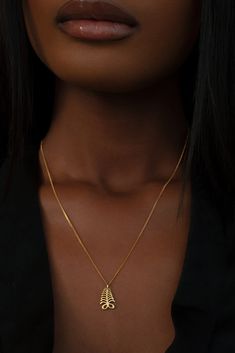 THE AYA Adinkra Necklace I Gold Jewelry Black Women, Rams Horns, Afro Jewelry, African Gold, Afro Punk Fashion, Fern Necklace, Dainty Gold Jewelry, Adinkra Symbols, Afro Punk