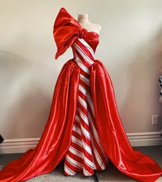 Self-Taught Designer Tweets Photos Of All The Dresses She Made In 2020, And Her Thread Gets 337K Likes | Bored Panda Sign Dress, Christmas Tree Dress, Tree Dress, Strawberry Dress, Christmas Dresses, Holiday Barbie, Christmas Fashion, Inspired Dress