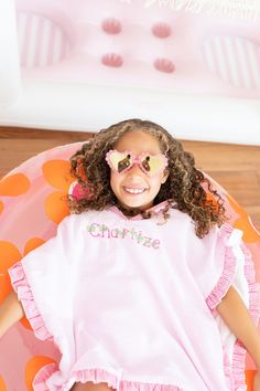 Cuteness Overload!  Our Girls Pink Gingham Hooded Towel with ruffles is sure to be a hit whether for the pool or bath time.  Personalized Embroidered Hooded Beach Towels are a great gift for her!  Our Kids Hooded Bath Poncho comes in 3 sizes perfect for toddlers through older children.  Comes in blue too!  The head opening is super roomy for even the biggest noggins.  The outside is light pink gingham seersucker material and it's lined with a perfect weight terrycloth that is super soft on their Hooded Beach Towel, Hooded Towels, Pink Gingham, Hooded Towel, Personalized Embroidered, Christmas Delivery, Bath Time, Our Girl, Cuteness Overload