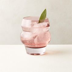 Omari Double Old-Fashioned Glass + Reviews | CB2 Unique Drinking Glasses, Stemless Martini Glasses, Gold Candle Holders, Metal Tumblers, Tinted Glass, Highball Glasses, Old Fashioned Glass, Wood Bar, Decor Essentials