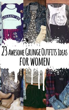 23 Awesome Grunge Outfits Ideas for Women Grunge Outfits Women, Grunge Ideas, 90s Grunge Outfits, 90’s Grunge, Grunge Chic, Look Grunge, Tokyo Street Fashion, 90s Fashion Grunge