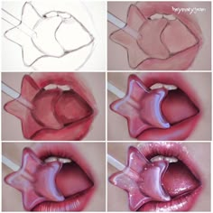 four pictures of different lips and their shapes