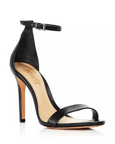 High Heels Outfit, Ankle Strap High Heels, Leather Heels Sandals, Black Sandals Heels, Hot Shoes, Footwear Design Women, Designer Sandals, Sandals Flip Flops, Designer Heels