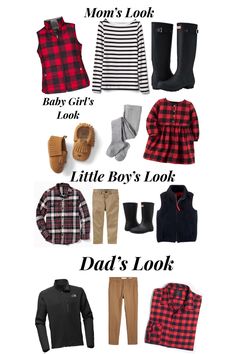 a bunch of different types of clothes and shoes for babies to wear on the same day