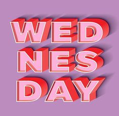 the words wed nesss day are cut out from paper and placed on a purple background