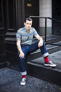 50s Outfit Ideas, Rockabilly Man, Rockabilly Boys, Outfit Ideas With Jeans, Moda Pin Up, 50s Outfit