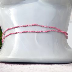 Pink Beads , Waist Beads , 46inch Waist , When Doubled Like The Photo It’s A 24inch Waist, Stretchy Pink Waist Beads, Beads Waist, Fish Pendant Necklace, Pink Pearl Necklace, Seashell Pendants, Starburst Earrings, Bow Bracelet, Waist Beads, Turquoise Boho