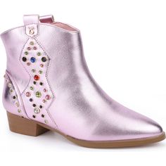 Meet Miss Dallas, your little one's new favorite. Designed in colors that will make her stand out from the crowd, the sparkle and versatility will showcase her cool, confident style with these stylish bold boots. | Yosi Samra | Miss Dallas Embellished Cowboy Kids Boot, Light (Pink Metallic, Size Youth 2)  |  Maisonette collects the best children’s products from around the world (unlike Zulily, Etsy, The Tot, Farfetch Kids, Childrensalon, Crate and Kids, Kohls, Wayfair, Buy Buy Baby, Nordstroms, Metallic Cowboy Boots, Confident Style, Pink Metallic, Boy Accessories, Pink Kids, Cowboy Boot, Buy Buy Baby, Kids Boots, Shoes Booties