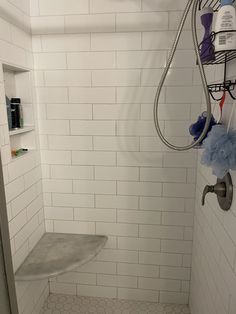 the shower is clean and ready for us to use