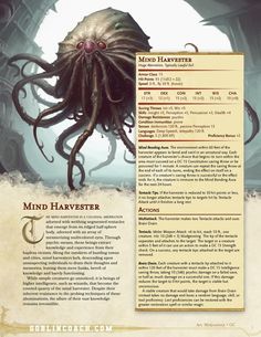 a page with an image of a giant octopus