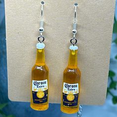 So Cool Beers Earrings New 2”X.5” Best Beer, Gold Jewelry Fashion, Earrings Color, So Cool, Jewelry Gold, Blue Gold, Color Blue, Women's Fashion, Jewelry Earrings