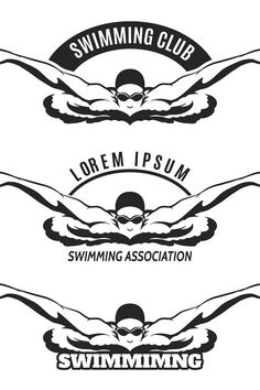 swimming club emblems and badges