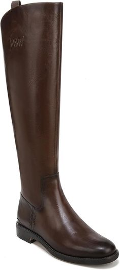 Amazon.com | Franco Sarto Womens Meyer Knee High Flat Boots Dark Brown Leather 6 M | Knee-High Knee High Flat Boots, Knee High Boots Flat, Flat Boots, Dark Brown Leather, Franco Sarto, Knee High, Dark Brown, Brown Leather