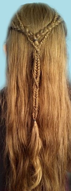 Beautiful Elven Braids <3 More Elvish Hairstyles, Elven Hairstyles, Braids Short, Viking Braids, Long Blonde, Long Blonde Hair