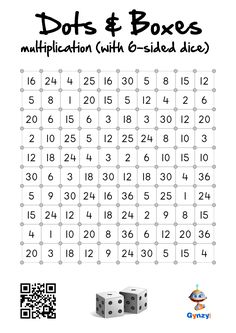 a printable math worksheet with dices and numbers for children to learn