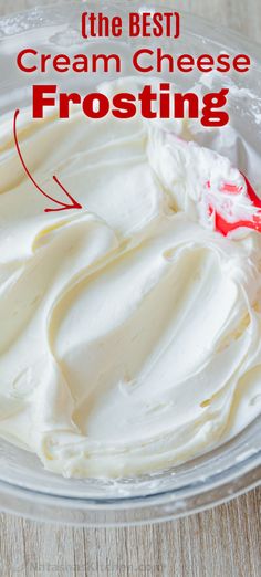 This homemade Cream Cheese Frosting is fluffy and pipes beautifully. We’re sharing our tips for a perfectly thick and whipped frosting. Homemade Cream Cheese Frosting, Cream Cheese Icing Recipe, Cream Cheese Frosting Easy, Homemade Cream Cheese