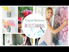 a collage of photos with the words crystal beshaara's artist channel