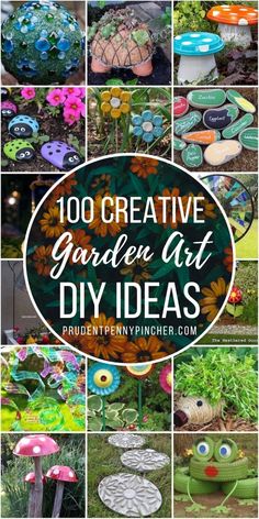 the top ten creative garden art diy ideas for kids and adults to make with them