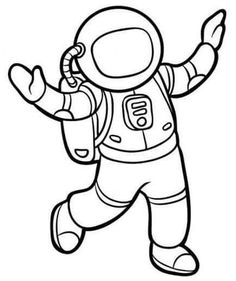 an astronaut in space suit with his arms outstretched and hands out to the side, as if