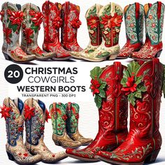 Cowboy Boots Png, Watercolor Cowboy, Cowboy Clipart, Western Invitations, Boots Png, Christmas Boots, Website Graphics, Christmas Fairy, Cow Girl