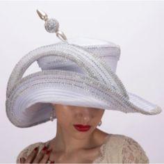 White Luxurious Satin Hat With Stylish Hat Pin. Ships In 7-12 Days * Material: 100% Polyester * Head Size: 22.5 Inches. * Dimensions: 9x4x5 Inches * Brim Size: 5 Inches. * Moaj786y-Wt_03062024 New To Poshmark? Sign Up With Code Styleyourself To Get $10 Off Your First Purchase. Shop My Closet For: Bohemian, Boho, Spring, Summer, Fall, Winter, Vacation, Cruise, Holiday, Photo-Shoot, Birthday, Occasion, Wedding, Fun, Casual, Party, Gift, Shopping, Girly, Trendy, Modest, Date Night, Chic, Classy, Cl Church Hats For Women Classy, Baseball Mom Hat, Unusual Hats, Elegant Hat, Classy Hats, Tea Hats, Bride Lingerie, Necklace Womens, Vacation Cruise