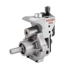 a metal gear pump on a white background