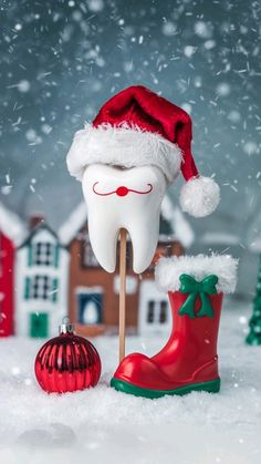 Dental Christmas Tooth - Dental Office Network Dental Christmas, Dental Cabinet, Dental Business, Dental Offices, Oral Surgeon, Pediatric Dentist, Dental Teeth, General Dentistry, Best Dentist