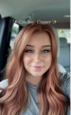 Cowboy Copper Hair Light, Cowboy Cooper With Blonde Highlights, Cowboy Copper With Bangs, Cowboy Copper Pixie, Blonde To Cowboy Copper, Cowboy Copper And Blonde Balayage, Cowboy Copper And Blonde, Strawberry Copper Blonde Hair, Cowboy Copper Hair Blonde